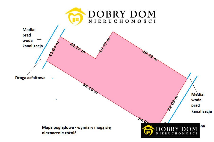 Działka budowlana 1991 m² w centrum Suraża z mediami Suraż  1 991m2 Foto 1