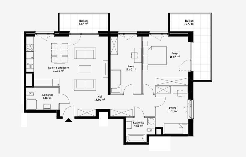 Mieszkanie czteropokojowe  na sprzedaż Warszawa, Wola, Czyste, Kolejowa  93m2 Foto 1