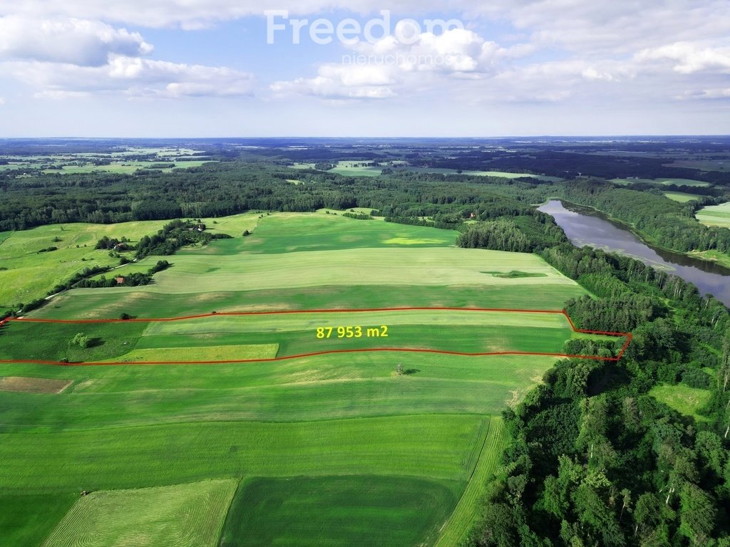 Działka rolna z warunkami zabudowy nad jeziorem Piekło Boreczno  87 953m2 Foto 1