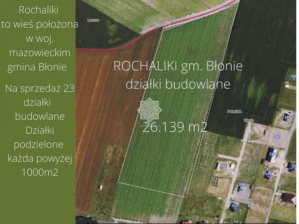 Działka budowlana na sprzedaż Rochaliki  1 033m2 Foto 3