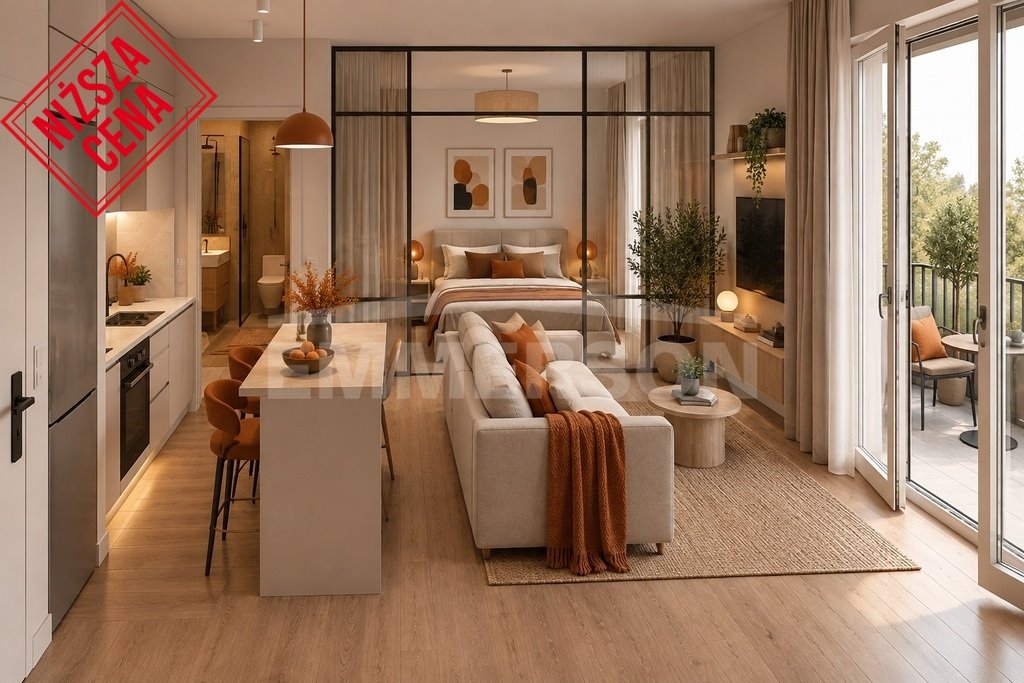 Do sprzedania funkcjonalne 1/2 pokoje z balkonem 8 m² w Krakowie Kraków, Podgórze  36m2 Foto 1