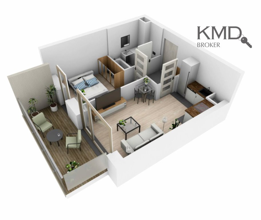 Mieszkanie dwupokojowe na sprzedaż Lublin, Ponikwoda, Narcyzowa  32m2 Foto 1