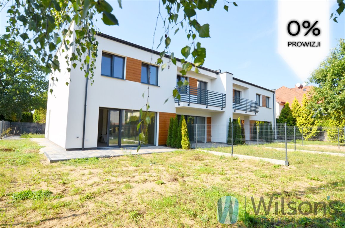 Nowoczesny dom skrajny 100 m2 z ogrodem i garażem Łomianki, Centralne  100m2 Foto 1