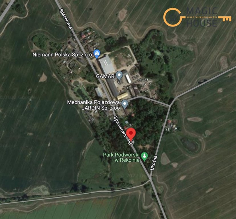 Działka rolna 3,77 ha z możliwością podziału i budowy Rekcin, Spacerowa  37 675m2 Foto 1