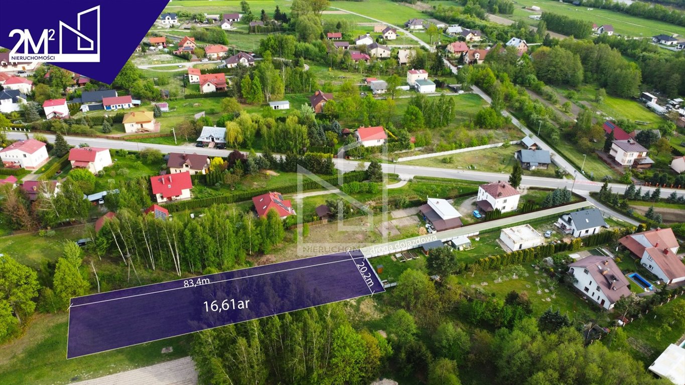 Działka budowlana na sprzedaż Zarzecze  1 661m2 Foto 1