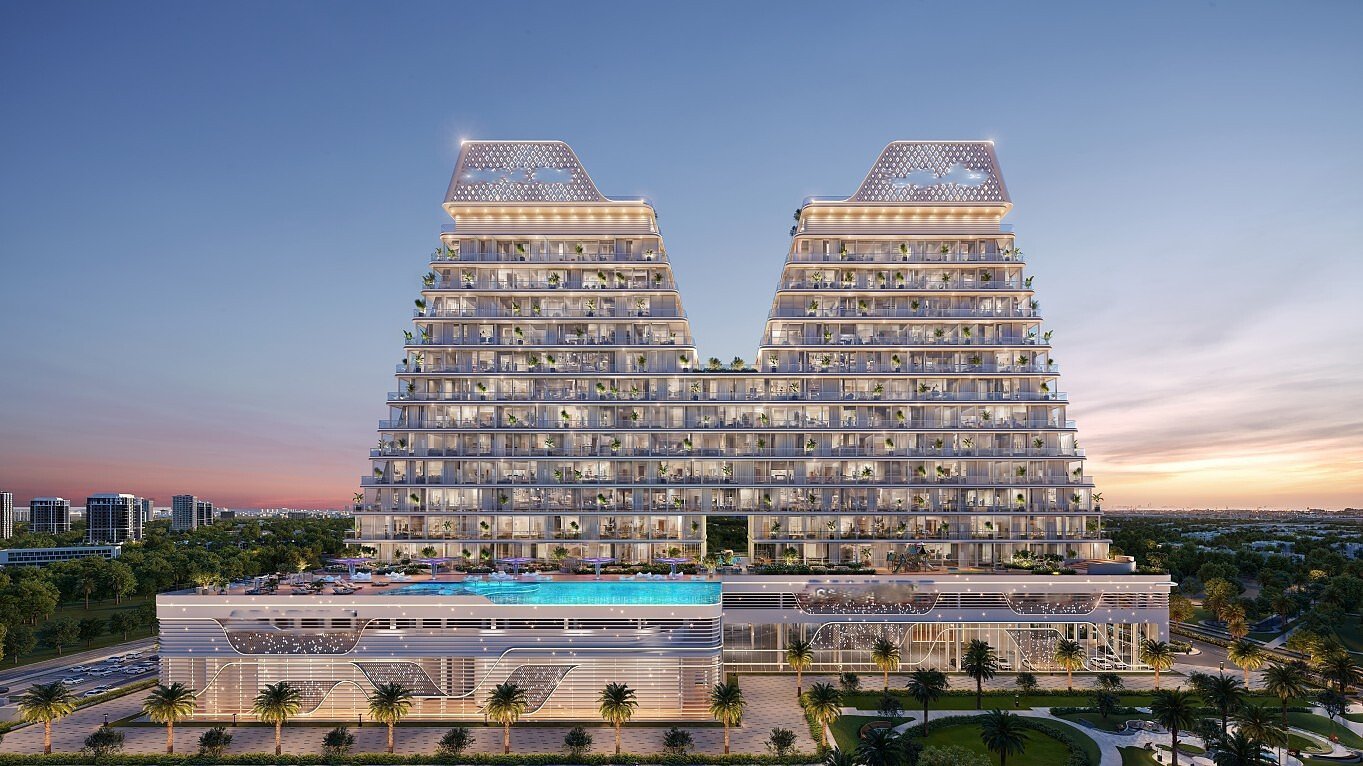 Nowoczesne apartamenty z basenem na dachu i funkcjonalnym układem Zjednoczone Emiraty Arabskie, Jebel Ali Village, Al Furjan, Jebel Ali Village, Dubaj  128m2 Foto 1