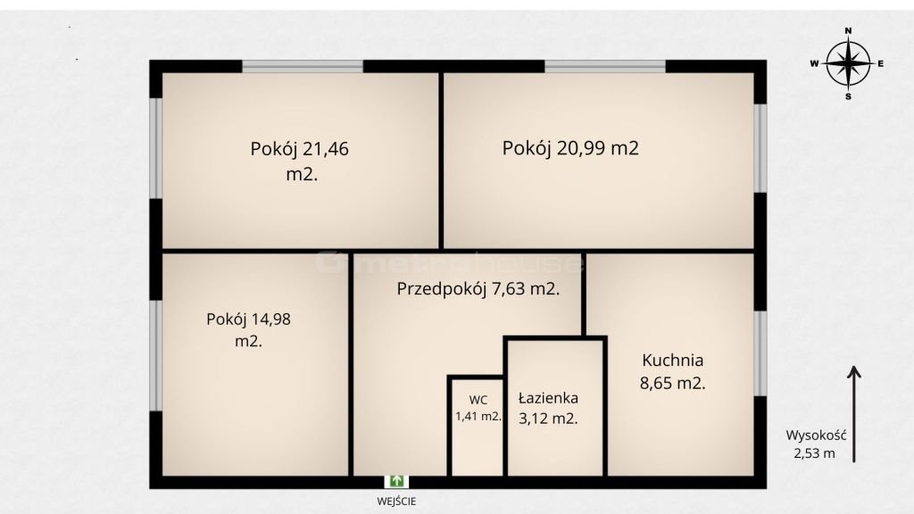 Mieszkanie trzypokojowe na sprzedaż Kraśnik  78m2 Foto 10