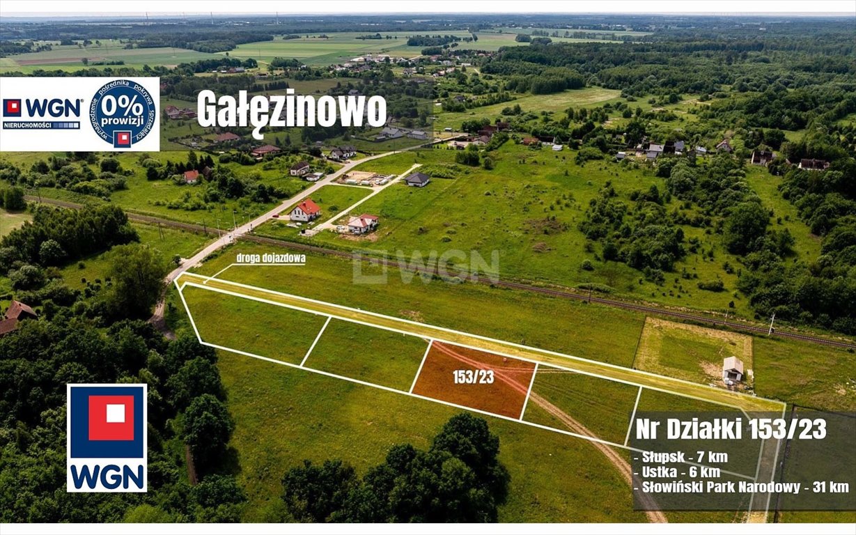 Działka budowlana na sprzedaż Gałęzinowo, Krótka  1 290m2 Foto 1