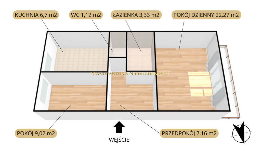 Mieszkanie dwupokojowe na sprzedaż Gdańsk, Chełm, Zamiejska  50m2 Foto 14