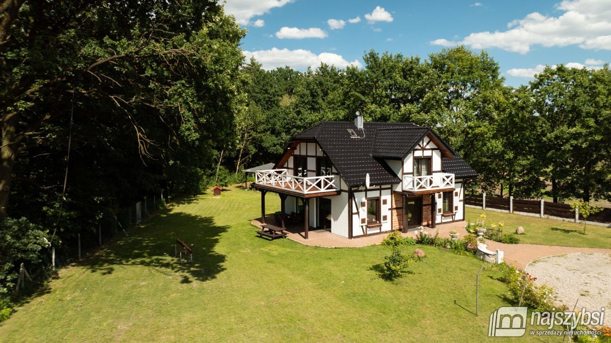 Dom z dostępem do jeziora, 176 m2, duża działka: Choszczno: Sulino