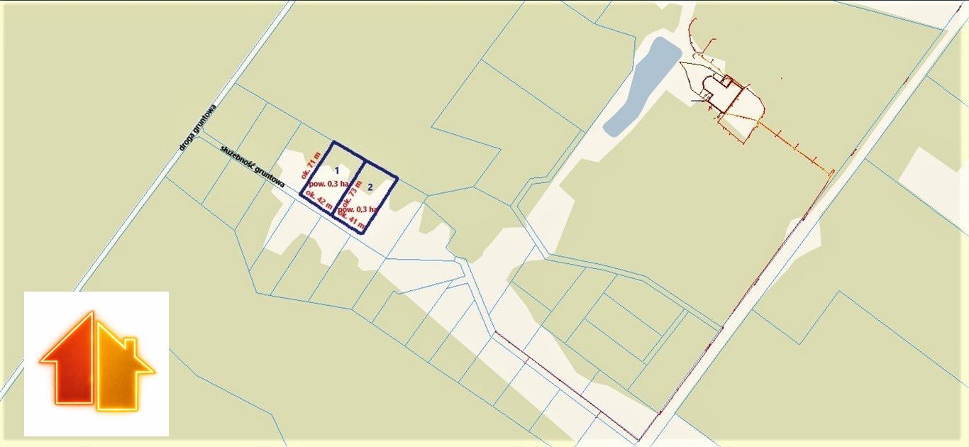 Działki 3000 m² w Gródku - inwestycja lub rekreacja Gródek  3 000m2 Foto 1