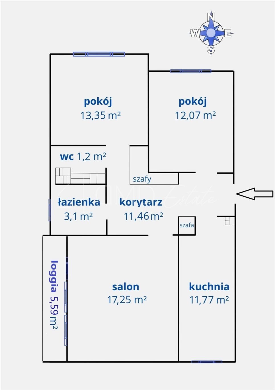 Mieszkanie trzypokojowe na sprzedaż Warszawa, Ursynów, Kopcińskiego  70m2 Foto 1