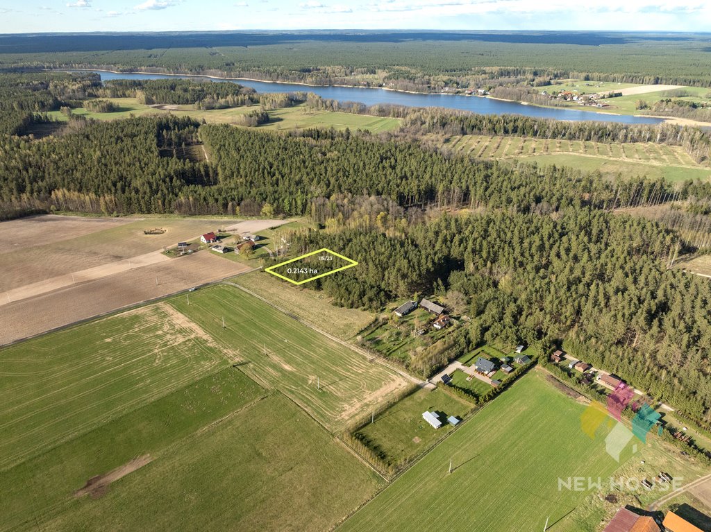 Działka 2143 m² pod dom (las, jeziora, spływy kajakowe) Świętajno, Grunwaldzka  2 143m2 Foto 1