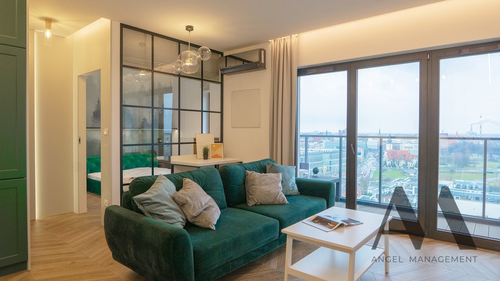 Nowoczesny apartament z tarasem, widok na rzekę, miejsce w cenie Wrocław, Walońska  40m2 Foto 1