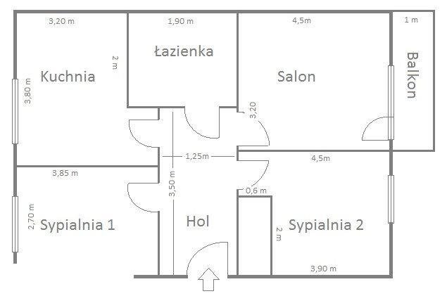 Mieszkanie trzypokojowe na sprzedaż Ryn, Ryn Mały  57m2 Foto 4