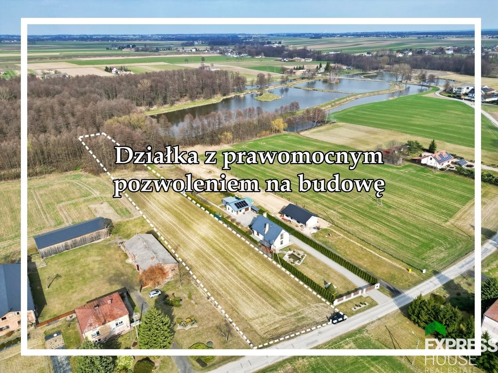 Działka Babin z pozwoleniem na budowę, las i rzeczka Babin  4 775m2 Foto 1