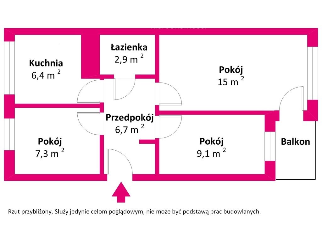 Mieszkanie trzypokojowe na sprzedaż Olsztyn, Kołobrzeska  48m2 Foto 15