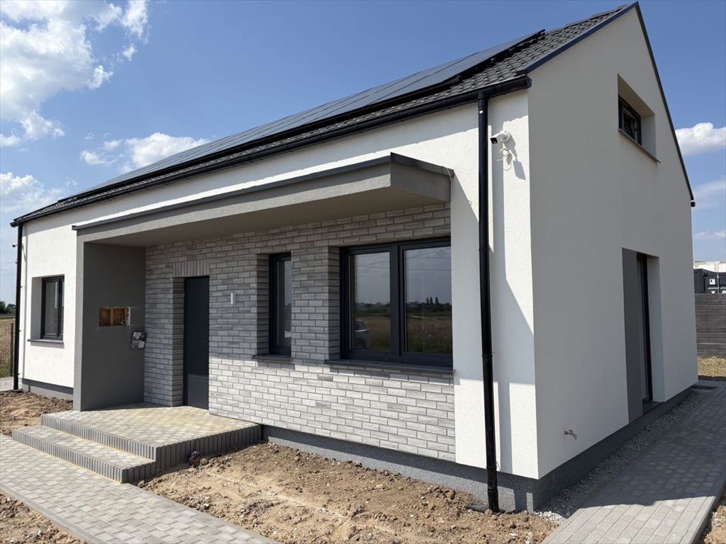 Nowoczesny dom parterowy 80 m2 z poddaszem, gotowy do wykończenia Kamieniec Wrocławski  80m2 Foto 1