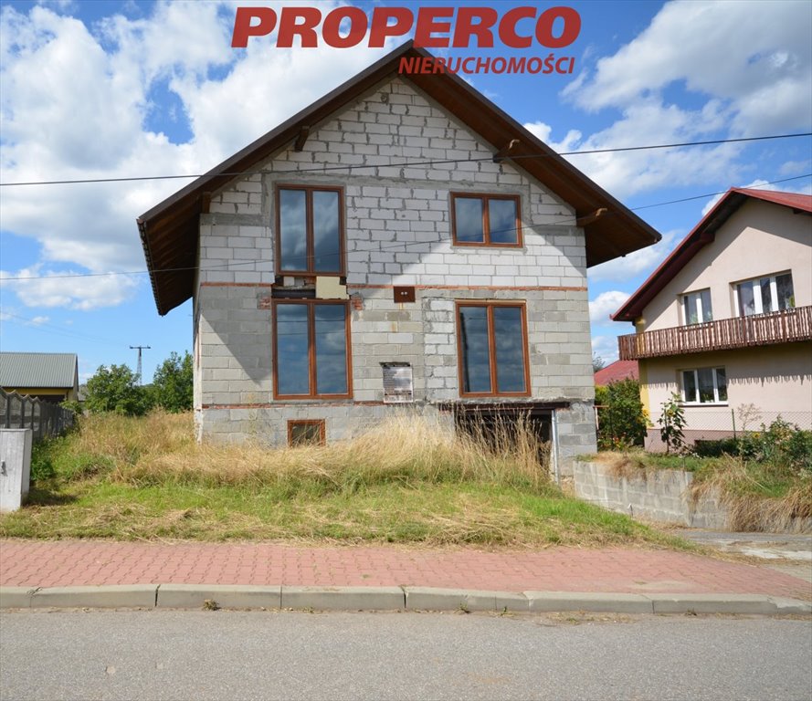 Dom 216 m² z garażem i poddaszem w Złotej (stan surowy) Złota, Kwiatowa  216m2 Foto 1