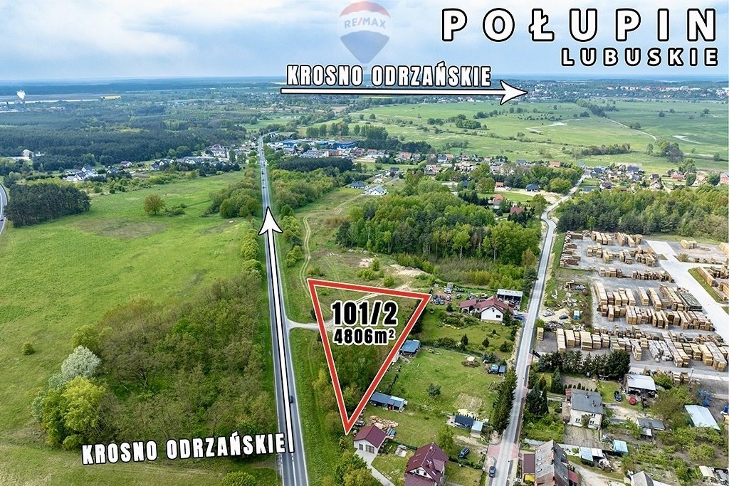 Działka budowlana na sprzedaż Połupin, Krośnieńska  4 086m2 Foto 1