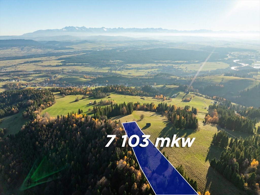 Działka z panoramicznym widokiem na Tatry, 71 arów Nowotarski, Długa  7 103m2 Foto 1