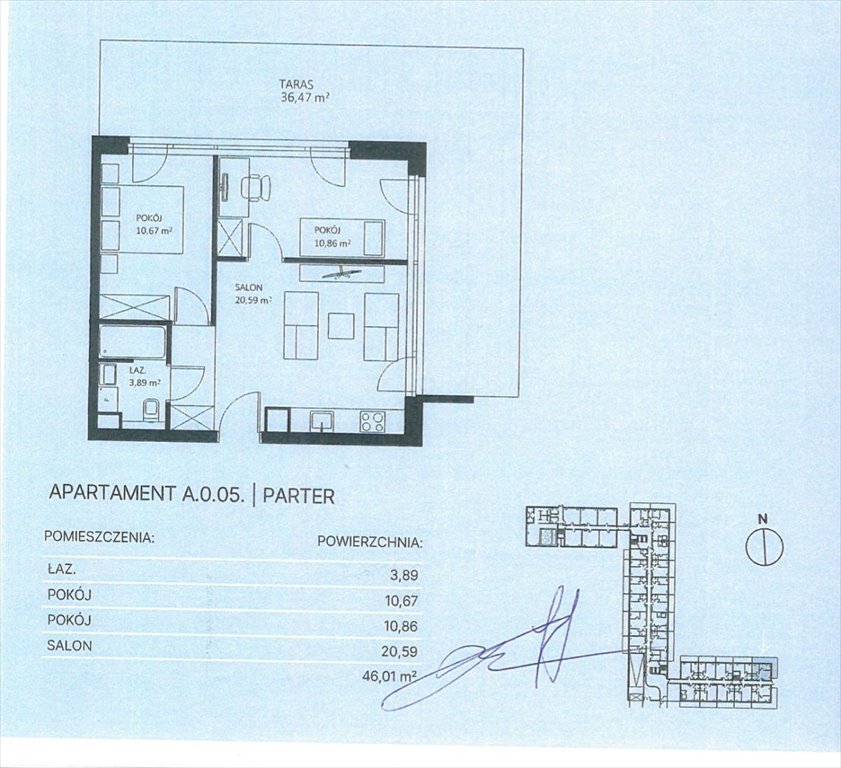 Mieszkanie trzypokojowe na sprzedaż Świnoujście, Wojciecha Bogusławskiego  46m2 Foto 2