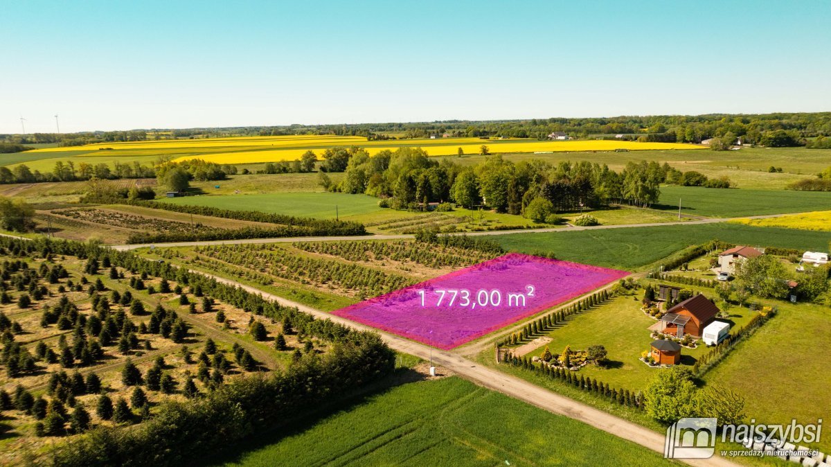 Działka budowlana 1773 m² w Będzinku z pozwoleniem na budowę Będzinko  1 773m2 Foto 1