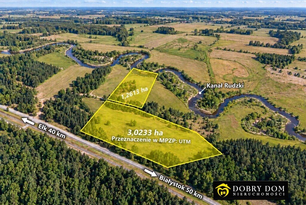 Zapraszam do zakupu działki 42 846 m² nad Kanałem Rudzki Osowiec  42 846m2 Foto 1
