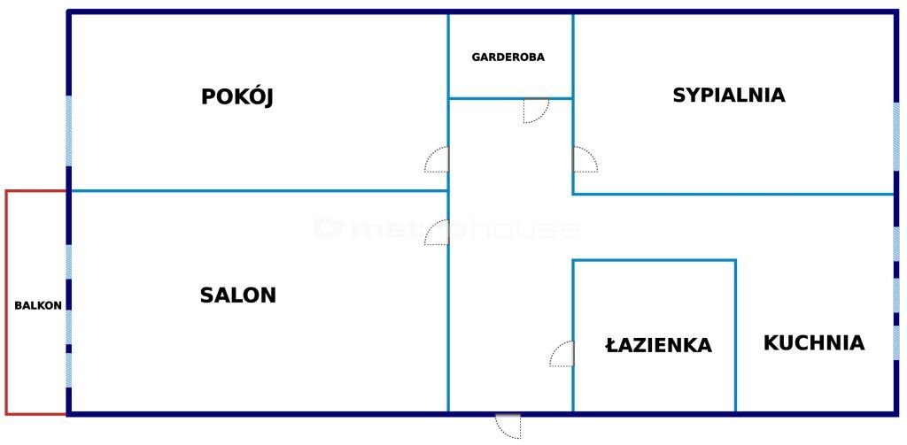 Mieszkanie trzypokojowe na sprzedaż Łódź, Bałuty, Grabieniec  57m2 Foto 6