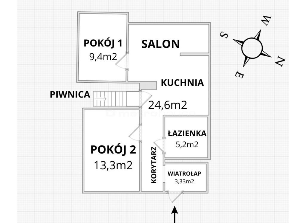 Mieszkanie trzypokojowe na sprzedaż Zebrzydowa  84m2 Foto 2