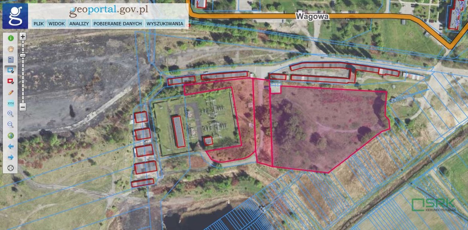 Działka 20 517 m² z dostępem do mediów i potencjałem rozwoju Sosnowiec, Kazimierz Górniczy, Wagowa  20 517m2 Foto 1