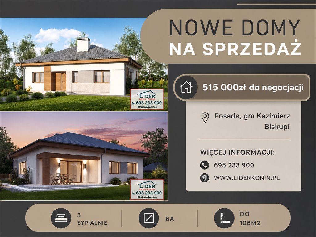 Nowoczesny dom 106 m2 z tarasem i wysokim standardem Posada  106m2 Foto 1