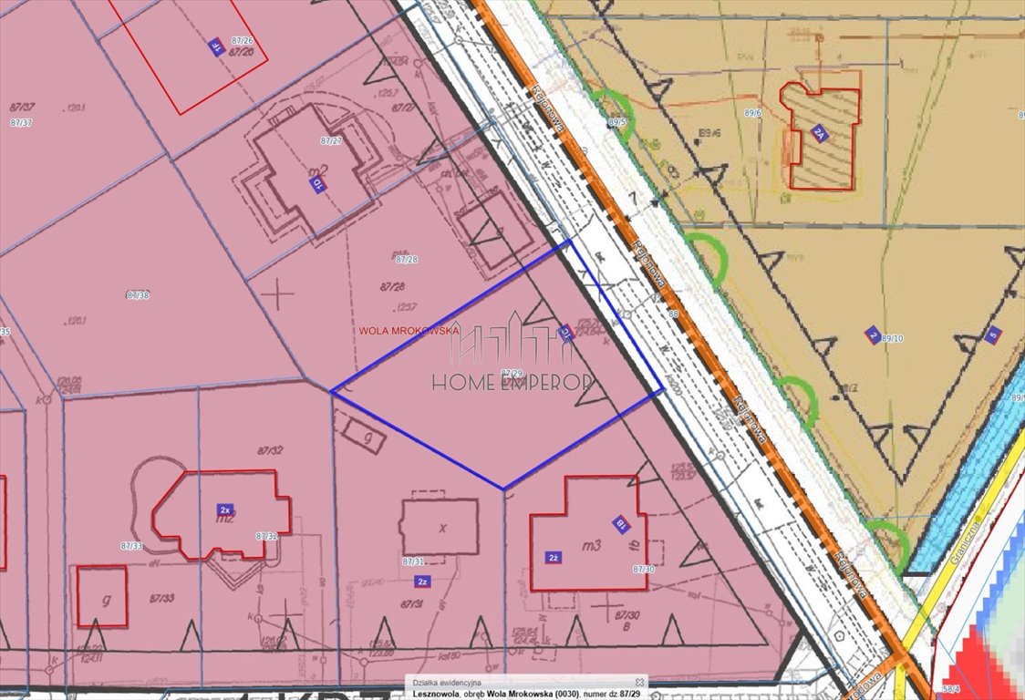 Działka 1000 m² z mediami, plan zagospodarowania, Wola Mrokowska Wola Mrokowska, Rejonowa  1 000m2 Foto 1
