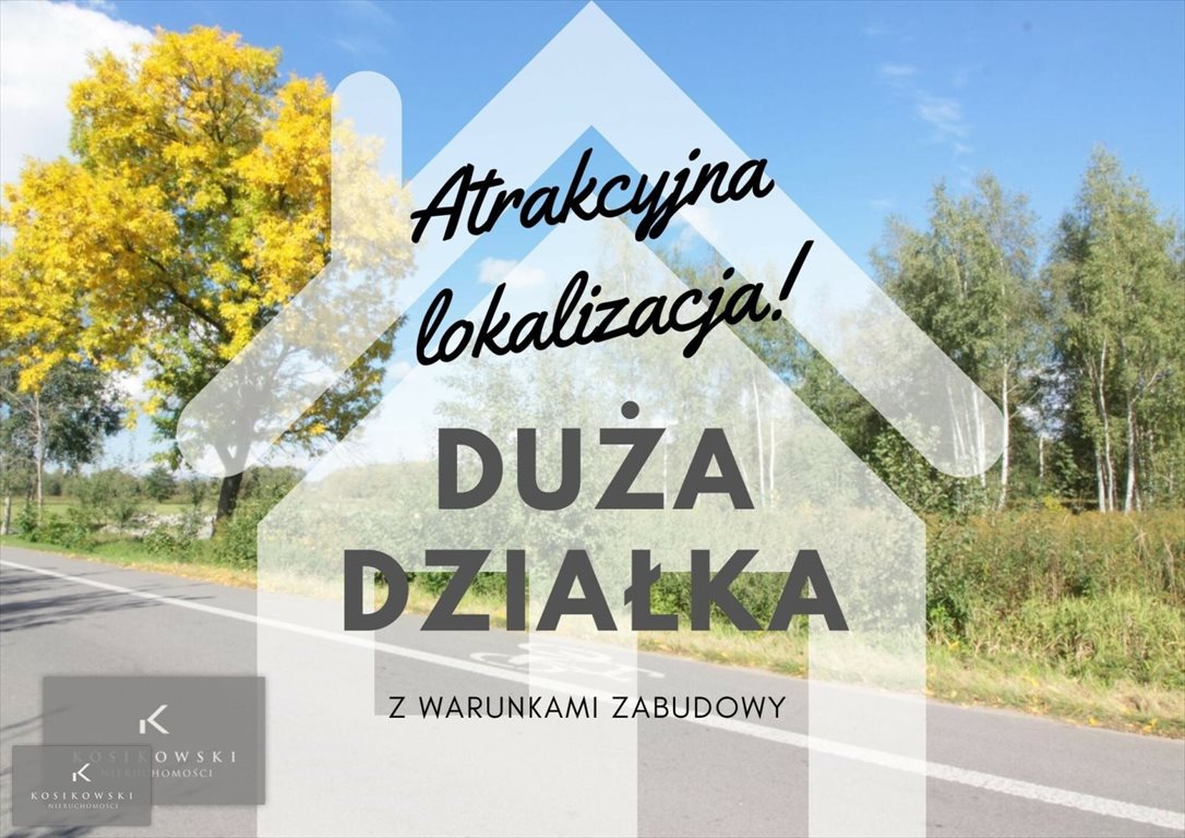 Działka 8600 m² z warunkami zabudowy, las, media, blisko Namysłów GMINA WILKÓW, gmina Wilków  8 600m2 Foto 1
