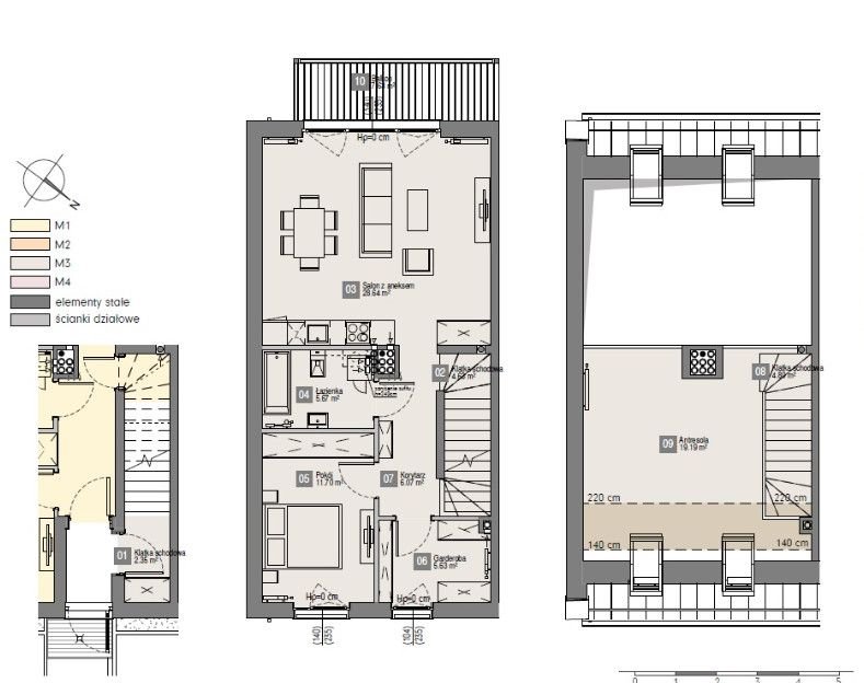 Przestronne 4-pokojowe mieszkanie z antresolą i miejscem w cenie Gdańsk, Kokoszki, Stokłosy  89m2 Foto 1