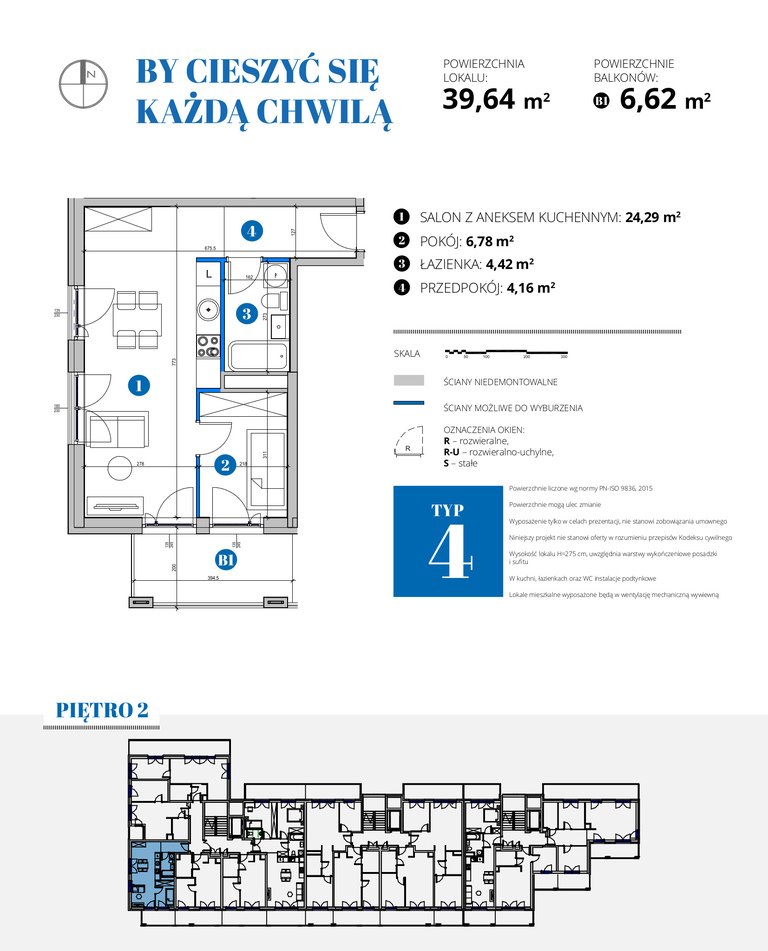 Mieszkanie dwupokojowe na sprzedaż Warszawa, Mokotów, Bobrowiecka  40m2 Foto 2
