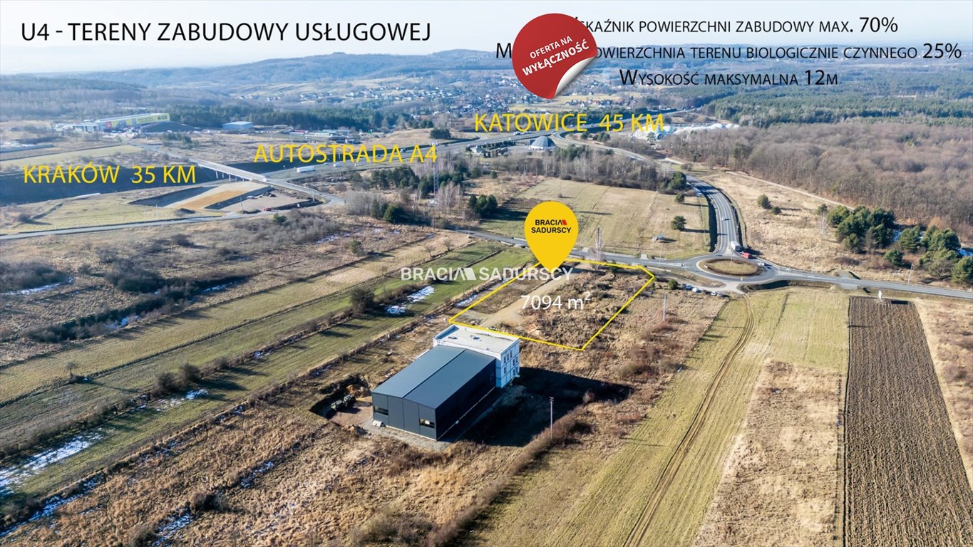Działka komercyjna na sprzedaż Rudno  7 094m2 Foto 1