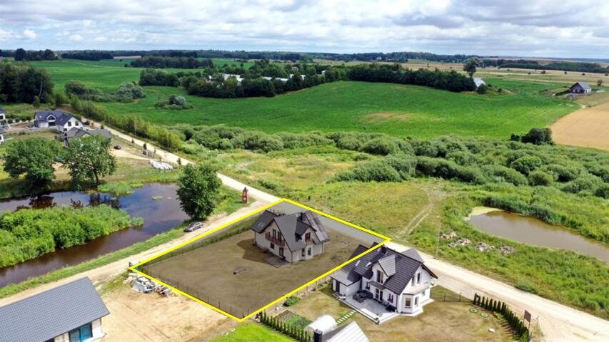 Dom 140 m2 z kominkiem, garażem i panelami fotowoltaicznymi Gajewo, Kasztanowa  140m2 Foto 1