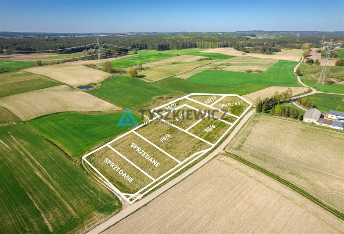 Działka budowlana na sprzedaż Nowa Wieś Kościerska  1 505m2 Foto 3