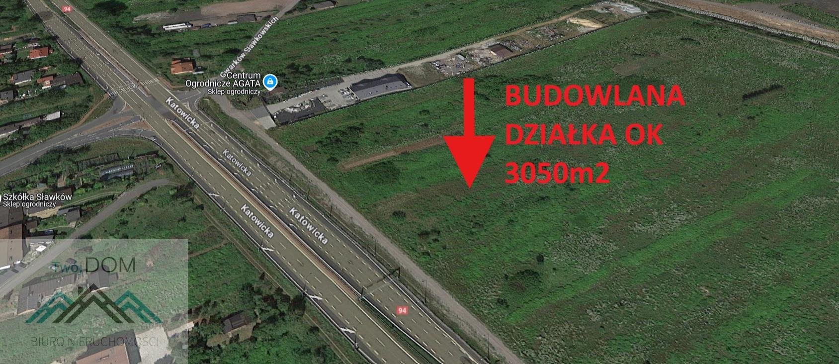 Działka budowlana 3050 m² przy DK 94 w Sławkowie - zapraszam Sławków  3 050m2 Foto 1