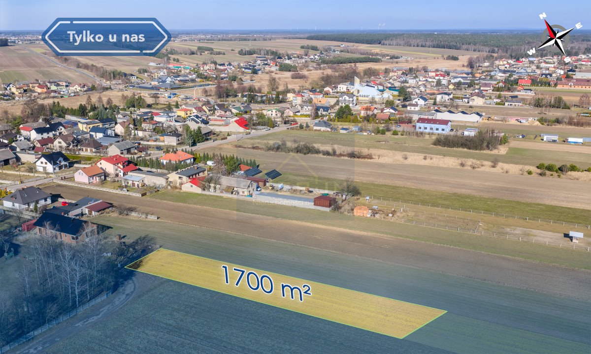 Działka 1700 m² w Łobodno z mediami i planem zagospodarowania Łobodno, Parkowa  1 700m2 Foto 1