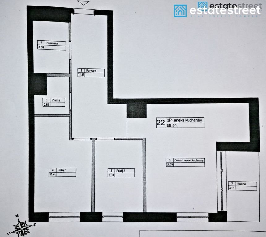 Mieszkanie trzypokojowe na wynajem Katowice, Koszutka, Słoneczna  60m2 Foto 12