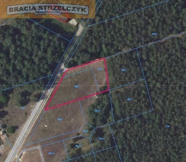 Działka 1342 m² z mediami, las, rekreacja, dom Łacha  1 342m2 Foto 1