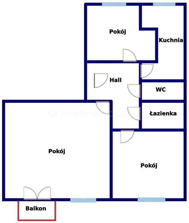 Mieszkanie trzypokojowe na sprzedaż Kraków, Bronowice, Na Błonie  52m2 Foto 17