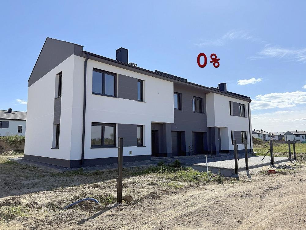 Nowoczesne bliźniaki w Rosnowie, 151 m², ogród Rosnowo, Gruszkowa  151m2 Foto 1