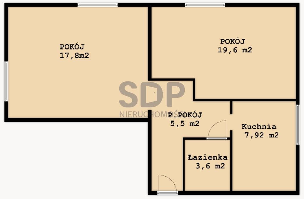 Mieszkanie dwupokojowe na sprzedaż Wrocław, Krzyki, Borek, Kasztanowa  54m2 Foto 6