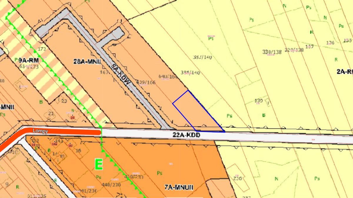 Działka budowlana na sprzedaż Woźniki, Lompy  1 379m2 Foto 4