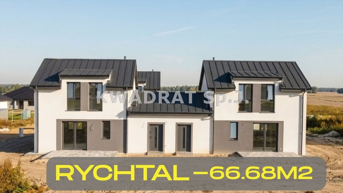 Na sprzedaż nowoczesny dom 67 m² z ogródkiem w Rychtalu Rychtal  67m2 Foto 1