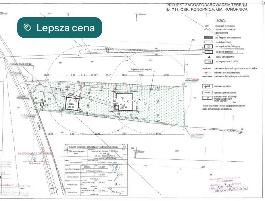 Działka 2800 m² z projektem domu w Konopnicy - zapraszam Konopnica  2 800m2 Foto 1