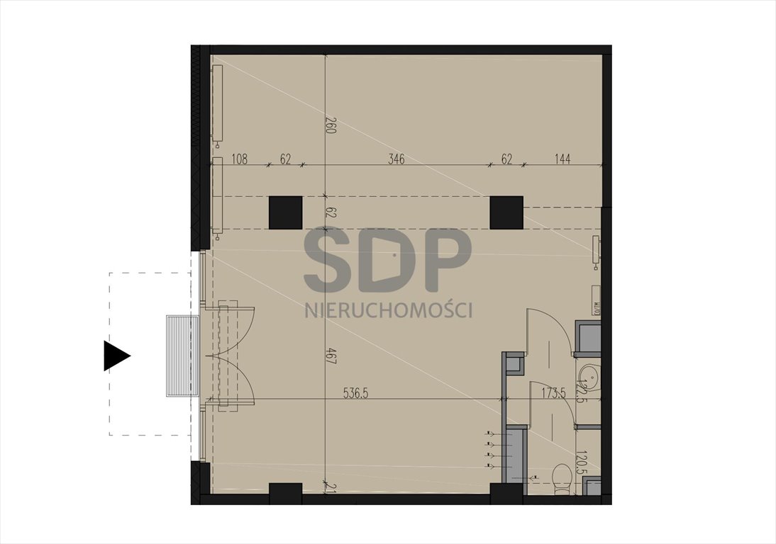 Lokal użytkowy na sprzedaż Wrocław, Stare Miasto, Stare Miasto, Dmowskiego Romana  56m2 Foto 4